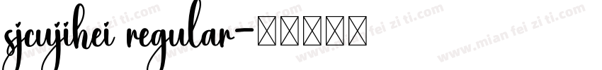 sjcujihei regular字体转换